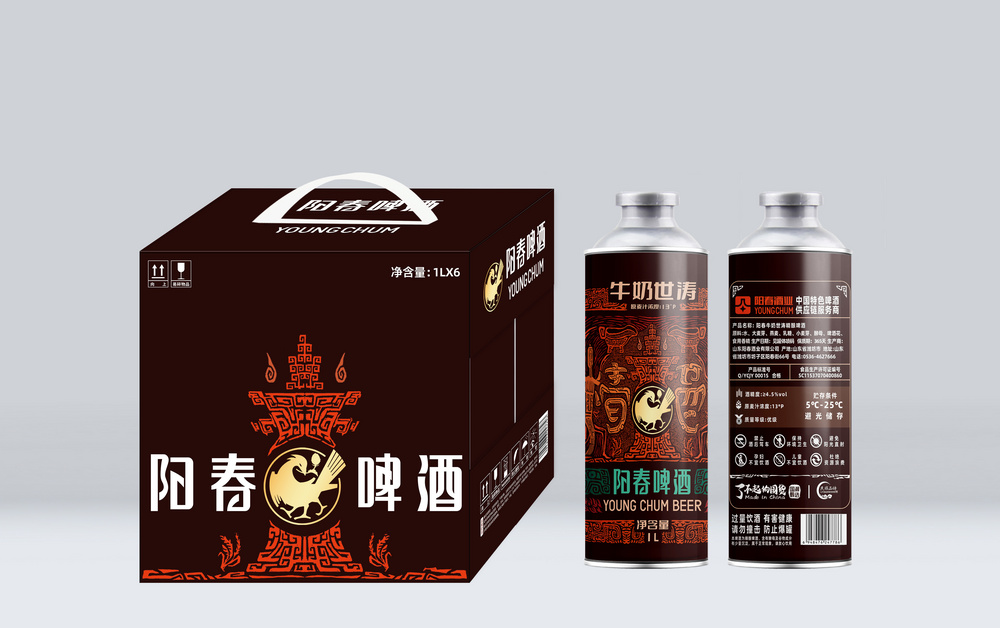 凯发k8牛奶世涛啤酒1L桶（38口）